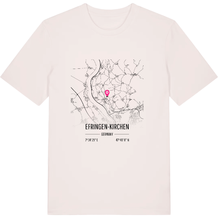 Efringen-Kirchen karta t-shirt – t-shirt från PinShirt