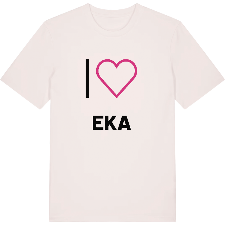 Jag älskar Eka t-shirt stort tryck – t-shirt från PinShirt