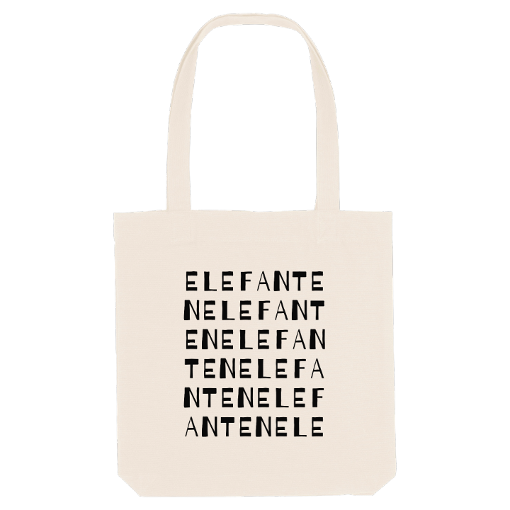 Elefanten ordlek tygkasse – tygkasse från PinShirt