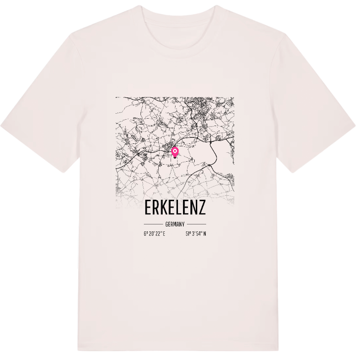 Erkelenz karta t-shirt – t-shirt från PinShirt
