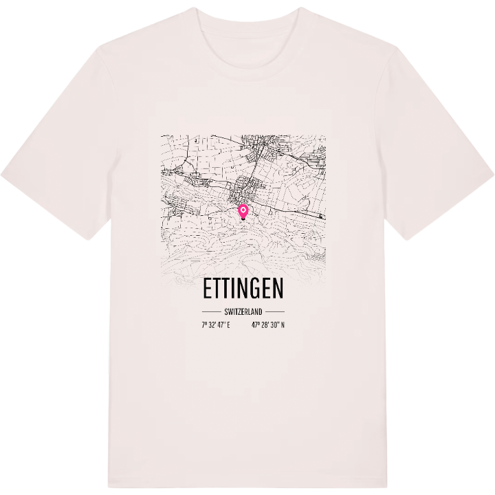 Ettingen karta t-shirt – t-shirt från PinShirt