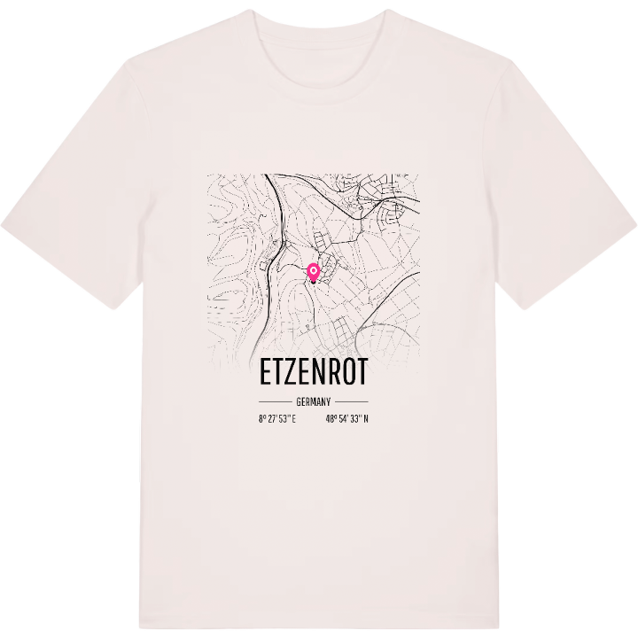 Etzenrot karta t-shirt – t-shirt från PinShirt