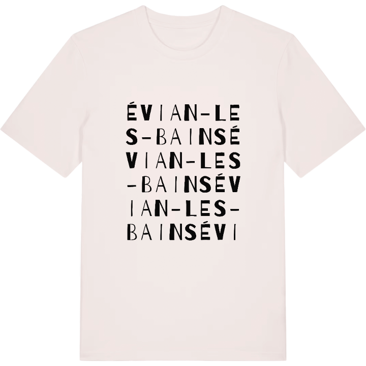 Évian-les-Bains ordlek t-shirt – t-shirt från PinShirt