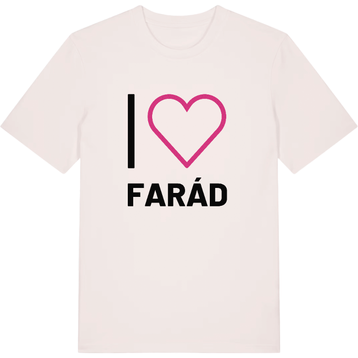 Jag älskar Farád t-shirt stort tryck – t-shirt från PinShirt