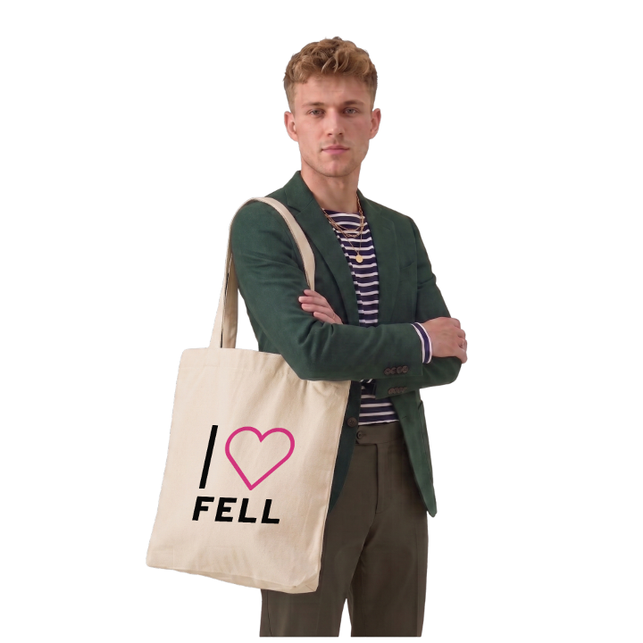 Jag älskar Fell tygkasse stort tryck – tygkasse från PinShirt