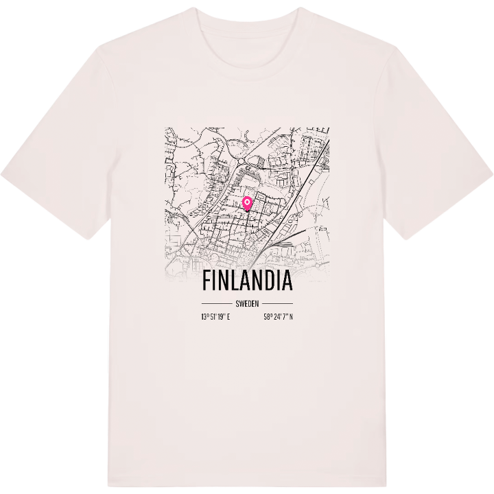 Finlandia karta t-shirt – t-shirt från PinShirt