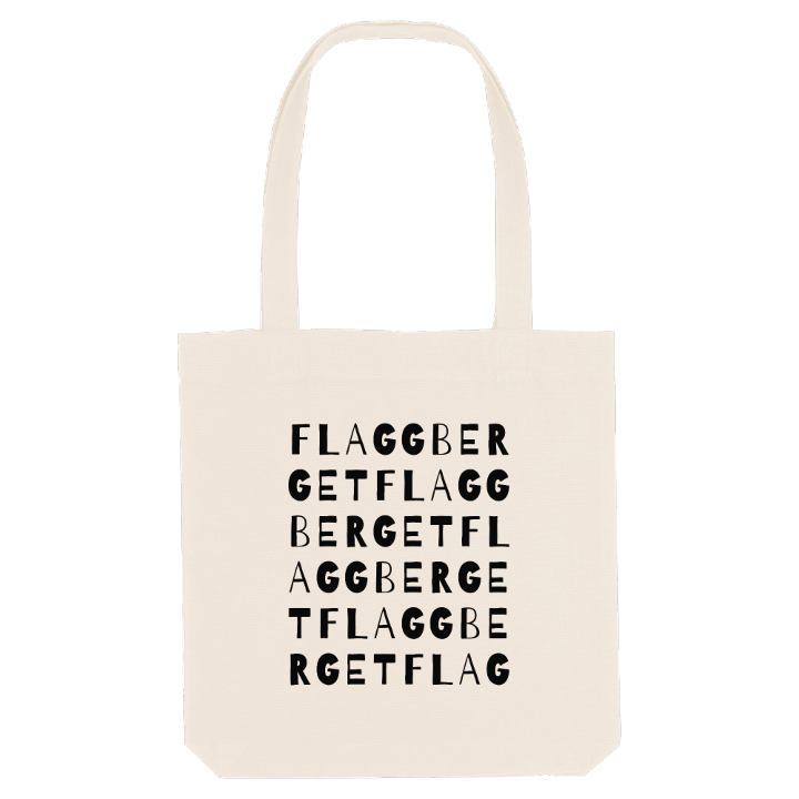 Flaggberget ordlek tygkasse – tygkasse från PinShirt
