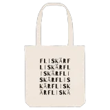 Fliskär ordlek tygkasse