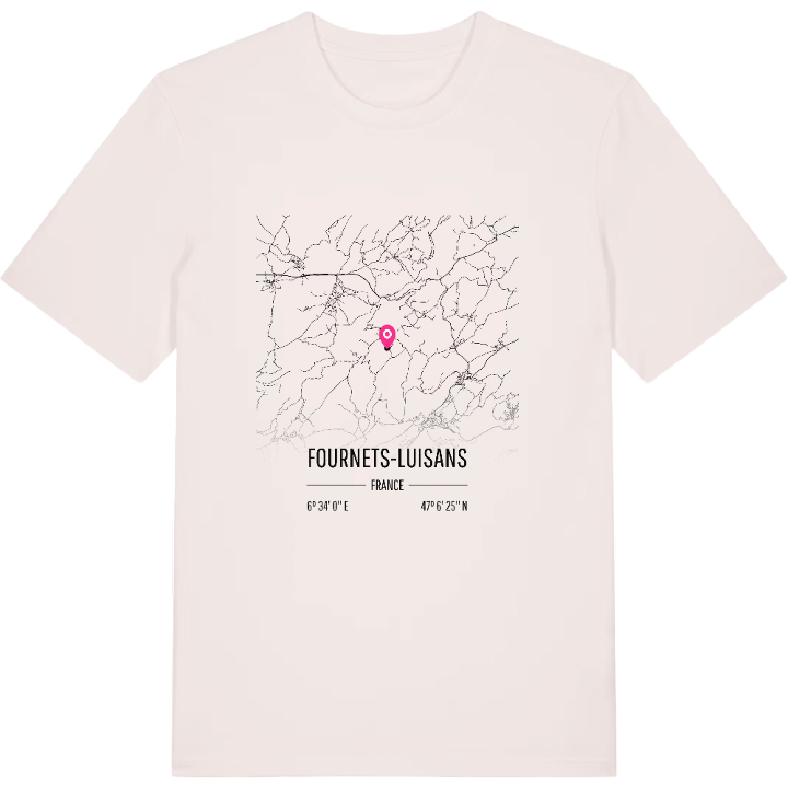 Fournets-Luisans karta t-shirt – t-shirt från PinShirt