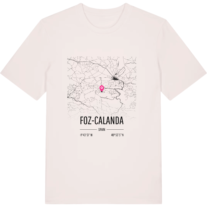 Foz-Calanda karta t-shirt – t-shirt från PinShirt