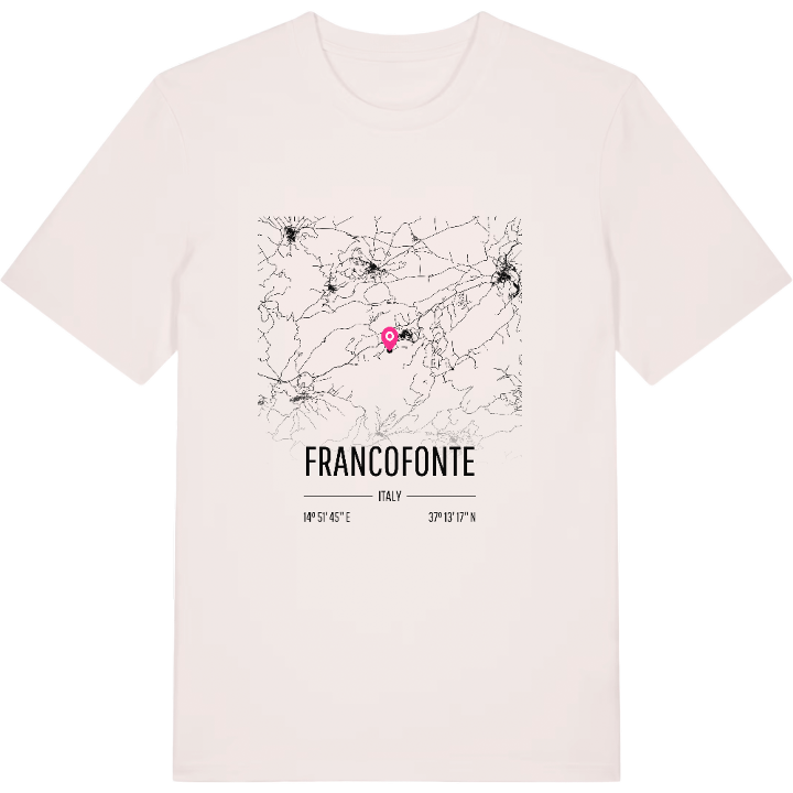 Francofonte karta t-shirt – t-shirt från PinShirt