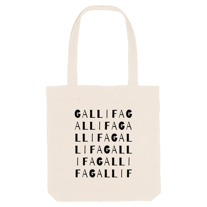 Gallifa ordlek tygkasse – tygkasse från PinShirt