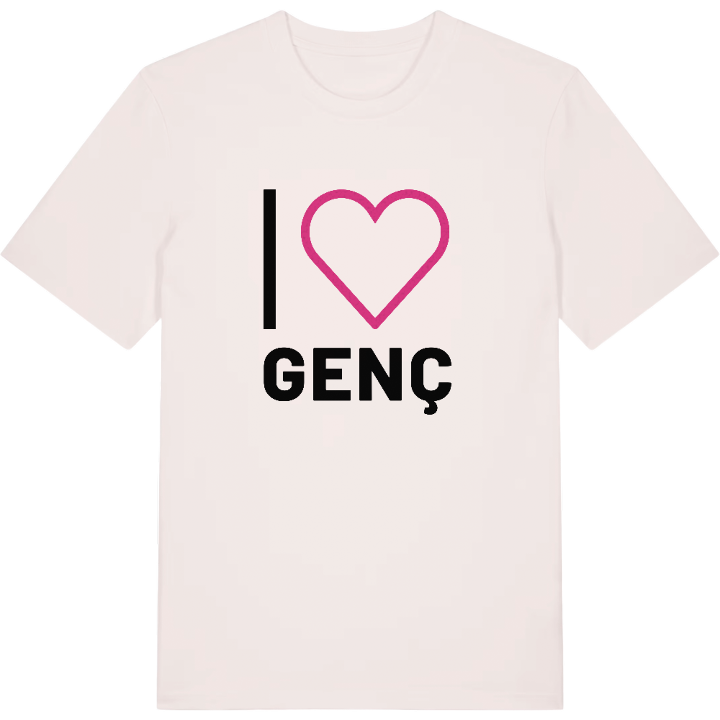 Jag älskar Genç t-shirt stort tryck – t-shirt från PinShirt