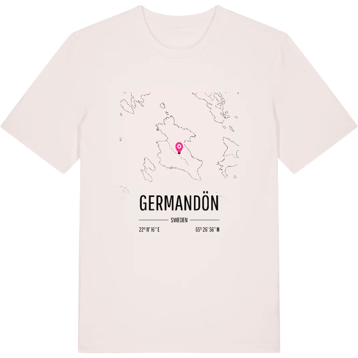 Germandön karta t-shirt – t-shirt från PinShirt