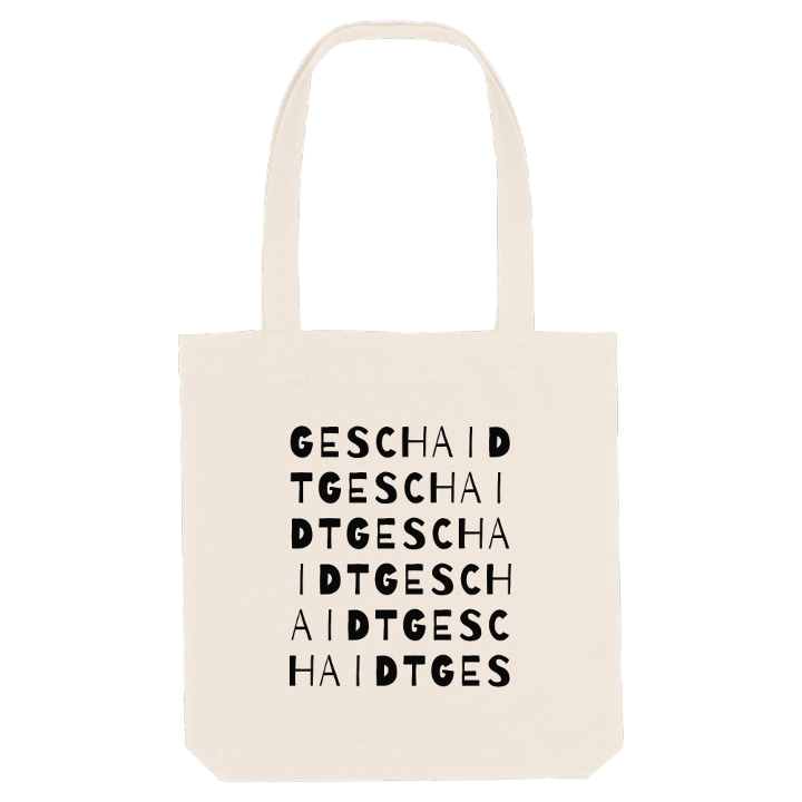 Geschaidt ordlek tygkasse – tygkasse från PinShirt