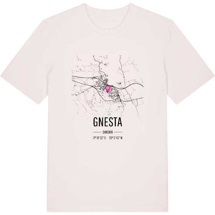 Gnesta karta t-shirt – t-shirt från PinShirt