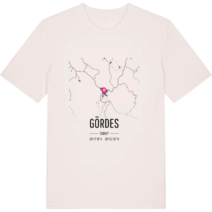 Gördes karta t-shirt – t-shirt från PinShirt