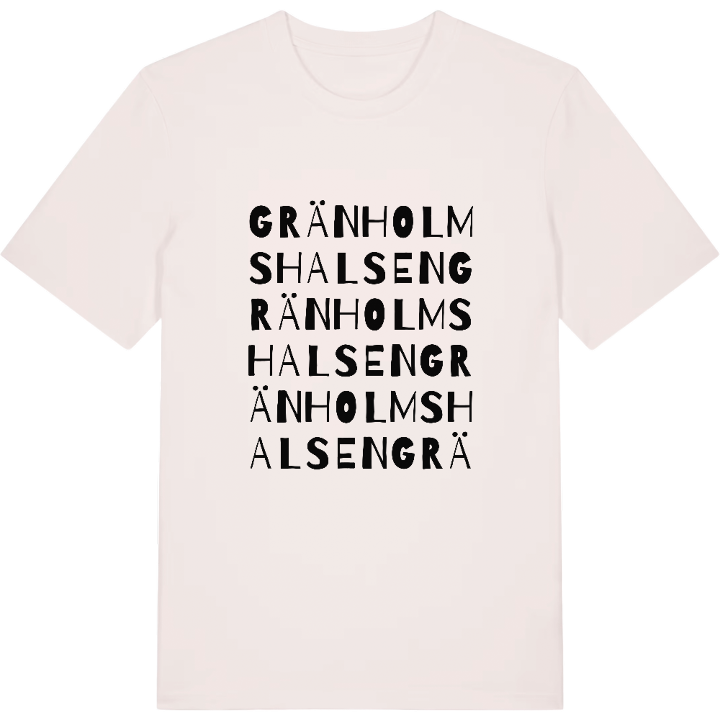 Gränholmshalsen ordlek t-shirt – t-shirt från PinShirt