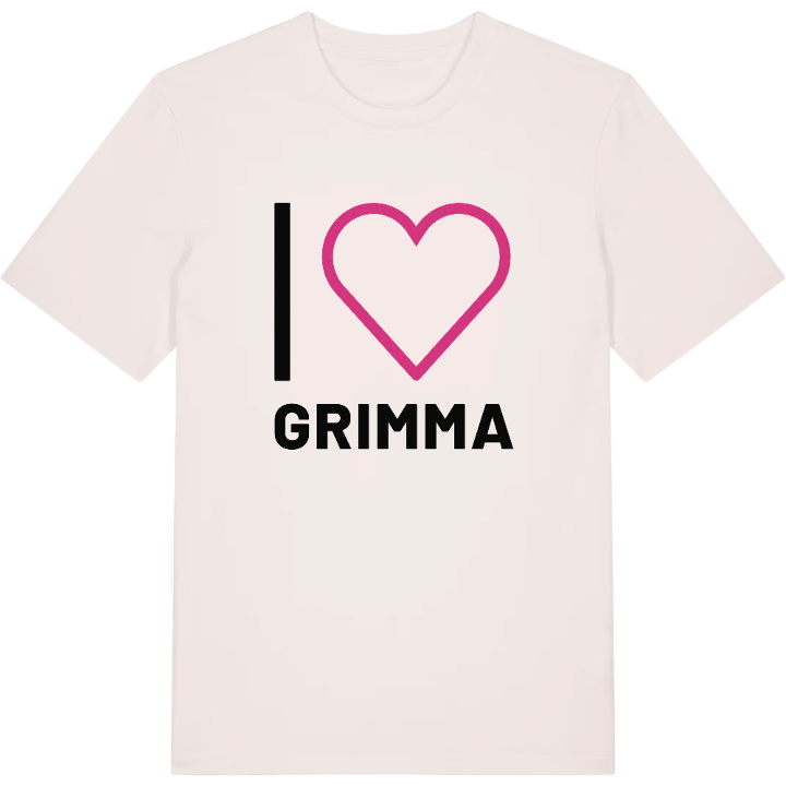 Jag älskar Grimma t-shirt stort tryck – t-shirt från PinShirt