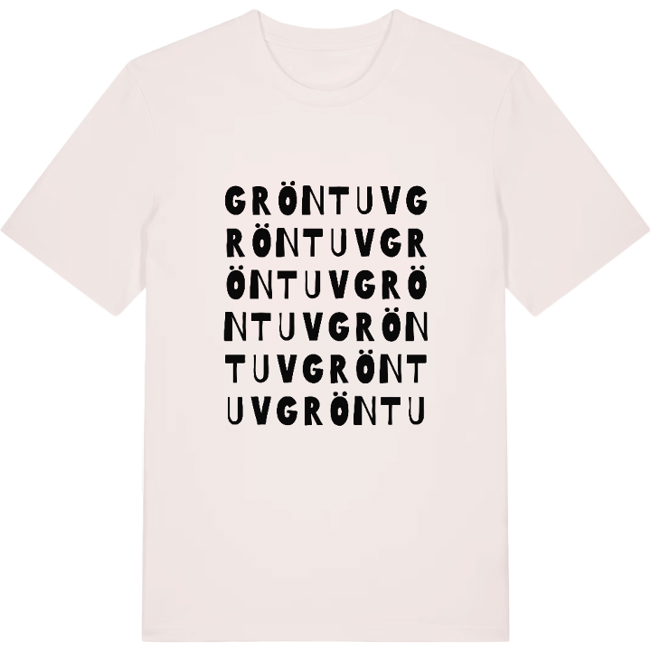Gröntuv ordlek t-shirt – t-shirt från PinShirt