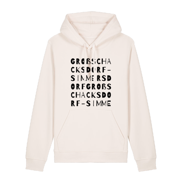 Groß Schacksdorf-Simmersdorf ordlek hoodie – hoodie från PinShirt