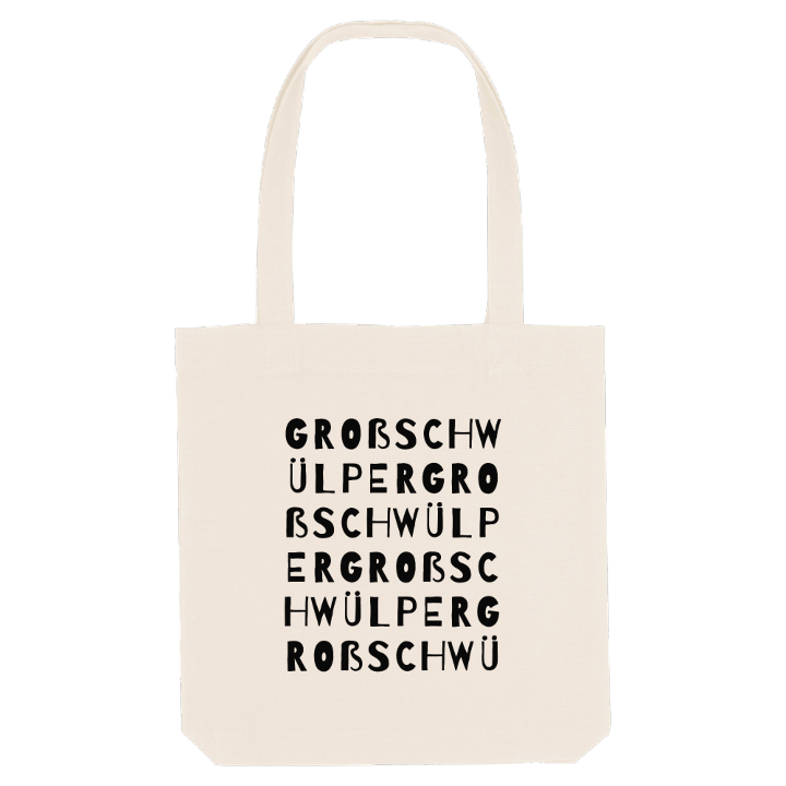 Groß Schwülper ordlek tygkasse – tygkasse från PinShirt