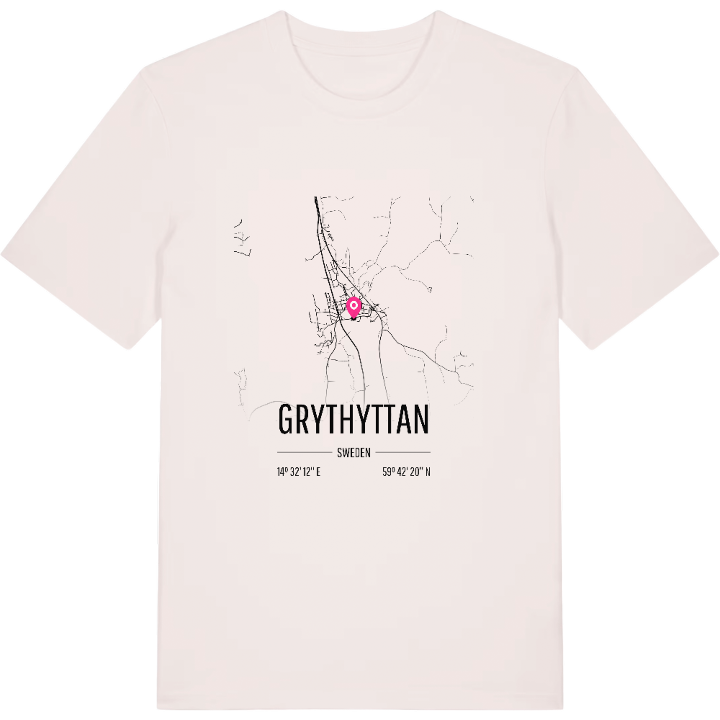 Grythyttan karta t-shirt – t-shirt från PinShirt