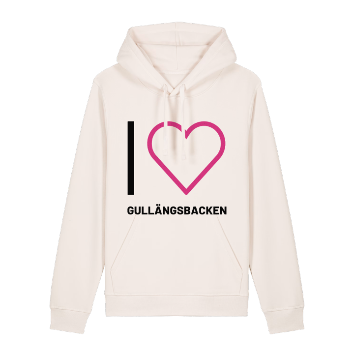 Jag älskar Gullängsbacken hoodie stort tryck – hoodie från PinShirt