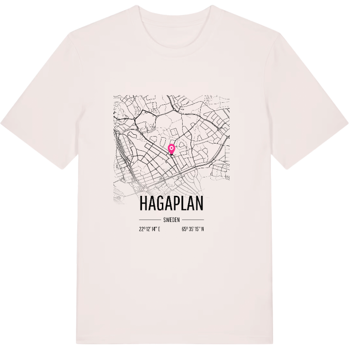 Hagaplan karta t-shirt – t-shirt från PinShirt