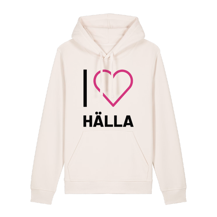 Jag älskar Hälla hoodie stort tryck – hoodie från PinShirt