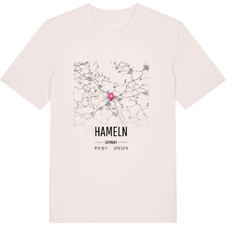 Hameln karta t-shirt – t-shirt från PinShirt