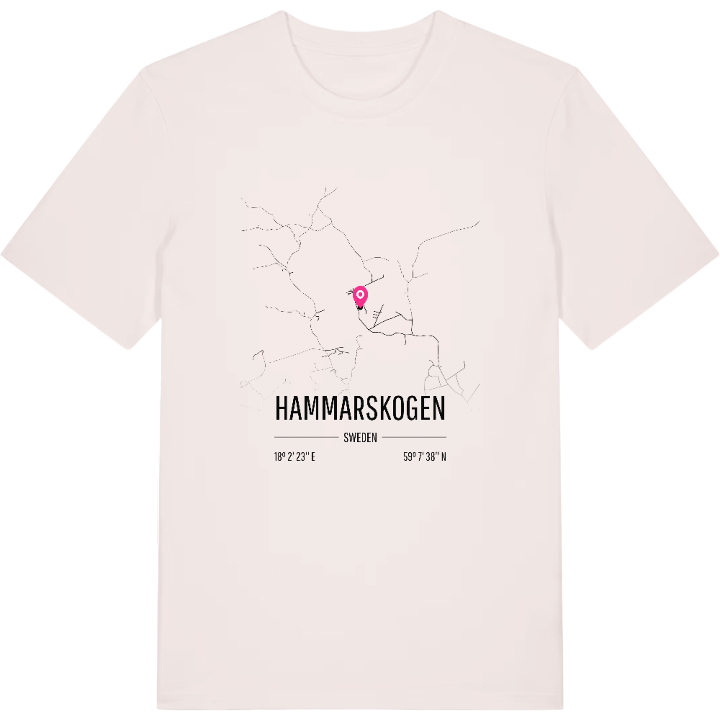 Hammarskogen karta t-shirt – t-shirt från PinShirt
