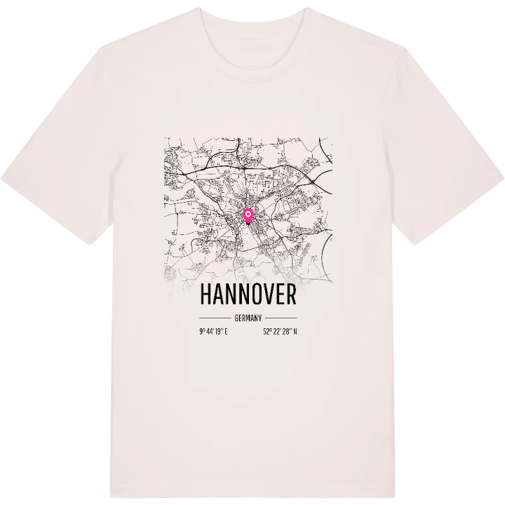 Hannover karta t-shirt – t-shirt från PinShirt