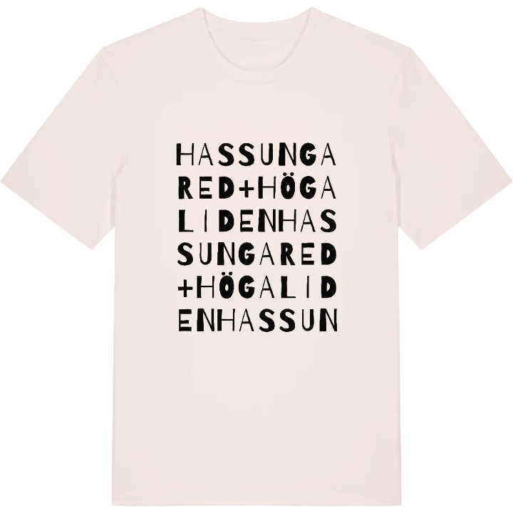 Hassungared + Högaliden ordlek t-shirt – t-shirt från PinShirt