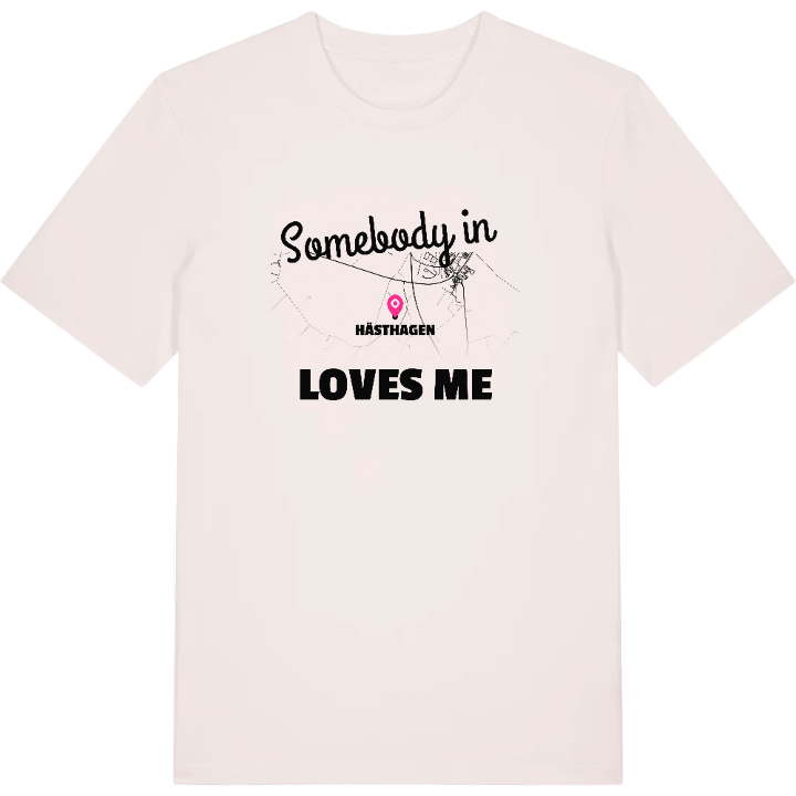 Någon i Hästhagen älskar mig t-shirt – t-shirt från PinShirt