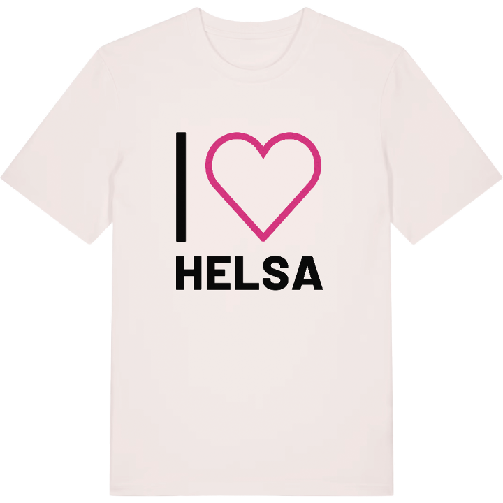 Jag älskar Helsa t-shirt stort tryck – t-shirt från PinShirt