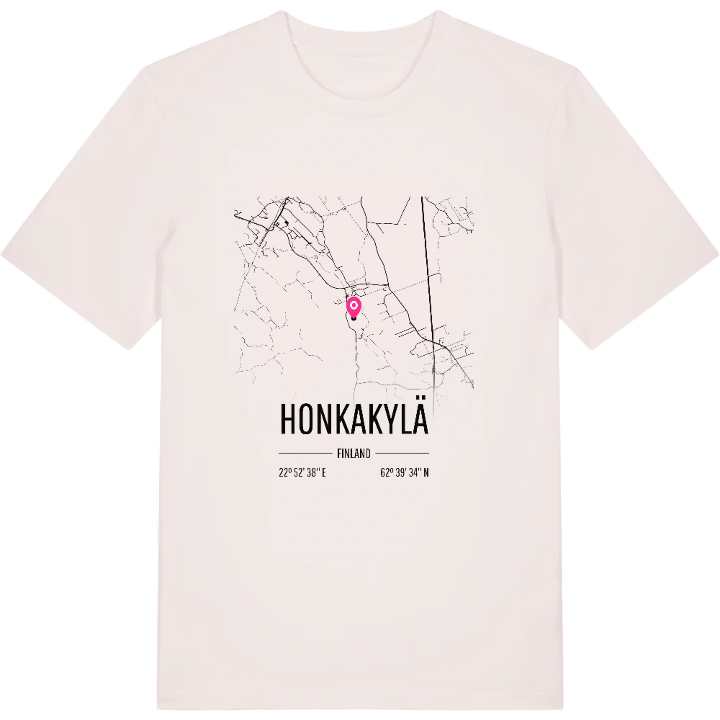 Honkakylä karta t-shirt – t-shirt från PinShirt