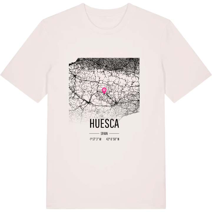 Huesca karta t-shirt – t-shirt från PinShirt