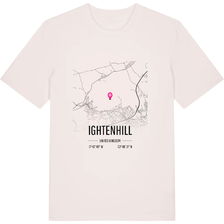 Ightenhill karta t-shirt – t-shirt från PinShirt
