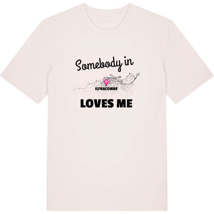 Någon i Ilfracombe älskar mig t-shirt – t-shirt från PinShirt