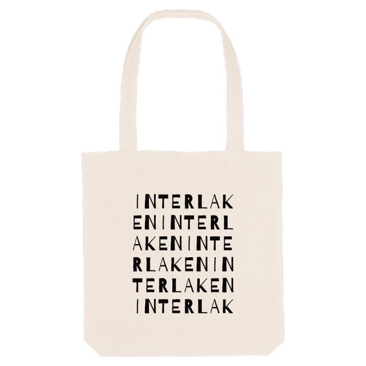 Interlaken ordlek tygkasse – tygkasse från PinShirt