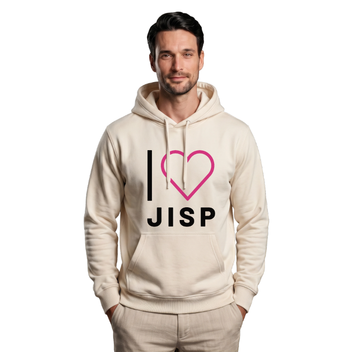 Jag älskar Jisp hoodie stort tryck – hoodie från PinShirt