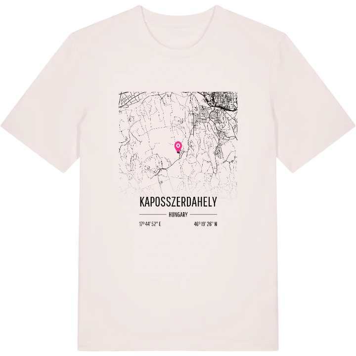 Kaposszerdahely karta t-shirt – t-shirt från PinShirt