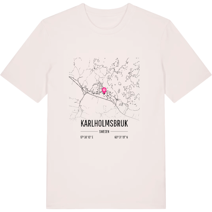 Karlholmsbruk karta t-shirt – t-shirt från PinShirt