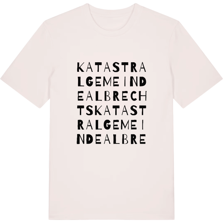 Katastralgemeinde Albrechts ordlek t-shirt – t-shirt från PinShirt