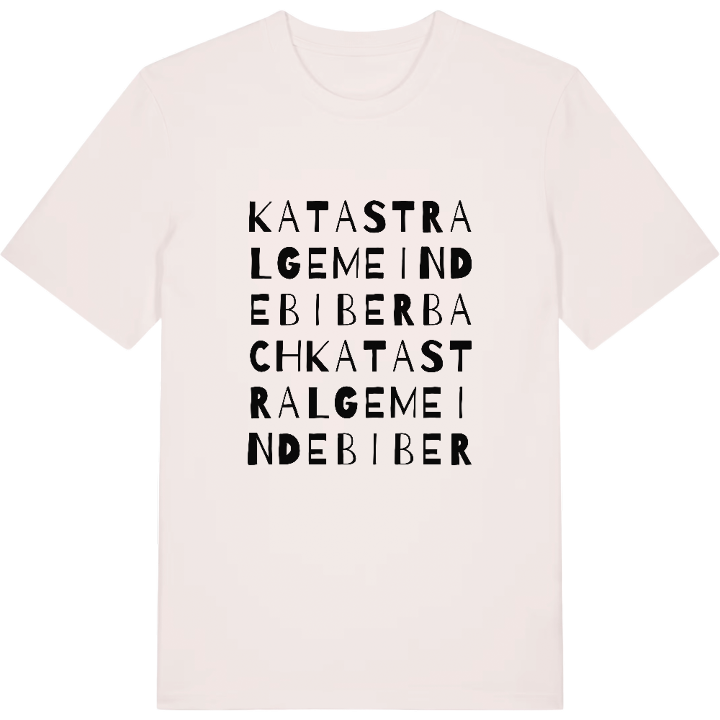 Katastralgemeinde Biberbach ordlek t-shirt – t-shirt från PinShirt