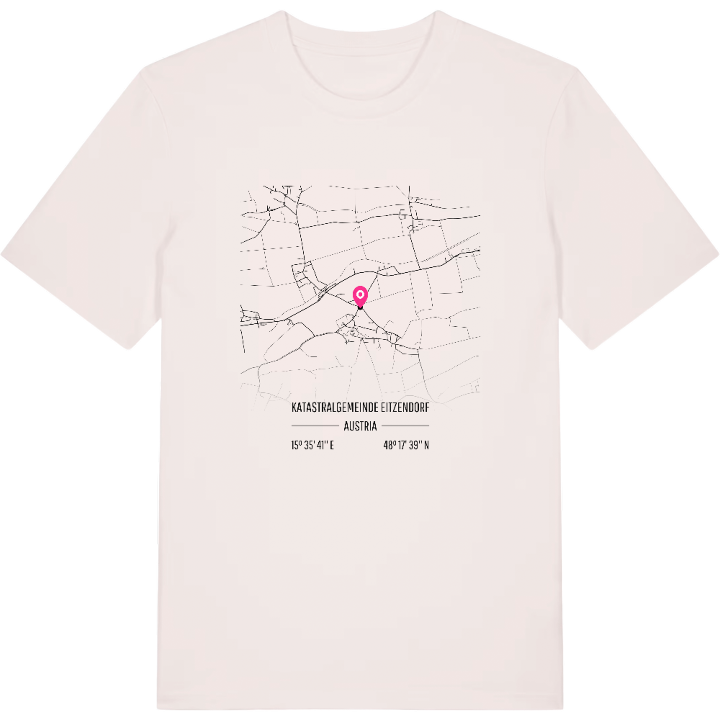 Katastralgemeinde Eitzendorf karta t-shirt – t-shirt från PinShirt