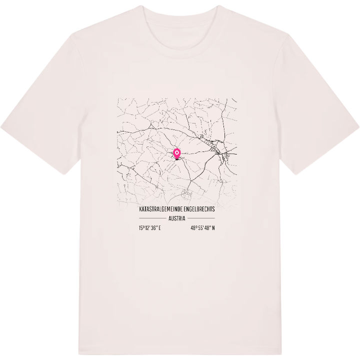 Katastralgemeinde Engelbrechts karta t-shirt – t-shirt från PinShirt