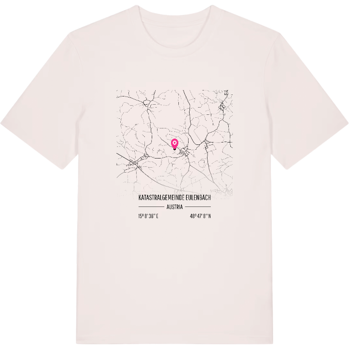 Katastralgemeinde Eulenbach karta t-shirt – t-shirt från PinShirt