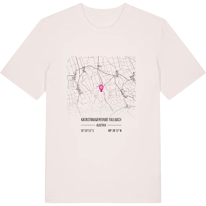 Katastralgemeinde Fallbach karta t-shirt – t-shirt från PinShirt